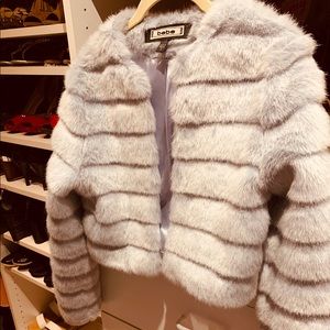 Like New Faux Fur Jacket retailed $154. Wore 2x’s.